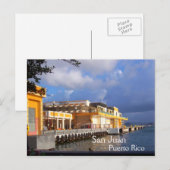 Old San Juan Puerto Rico Briefkaart (Voorkant / Achterkant)