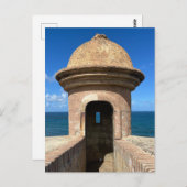 Old San Juan Puerto Rico Historische Fort Reizen Briefkaart (Voorkant / Achterkant)