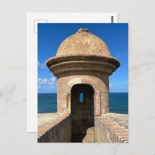 Old San Juan Puerto Rico Historische Fort Reizen Briefkaart (Voorkant / Achterkant)
