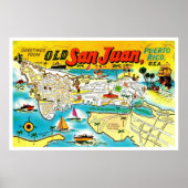 Old San Juan Puerto Rico Poster (Voorkant)