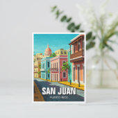 Old San Juan Puerto Rico Reizen Briefkaart (Staand voorkant)