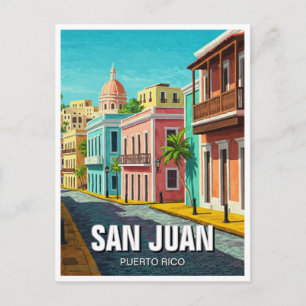 Old San Juan Puerto Rico Reizen Briefkaart