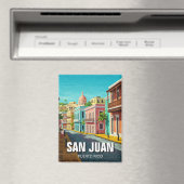 Old San Juan Puerto Rico Reizen Magneet (Insitu (Vaatwasser))