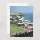 Old San Juan Shore Briefkaart (Voorkant / Achterkant)