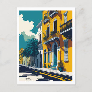 Old San Juan street Briefkaart