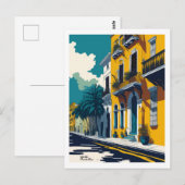 Old San Juan street Briefkaart (Voorkant / Achterkant)