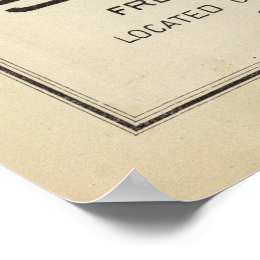 Old Sanger CA Map (1891) Poster (Hoek)