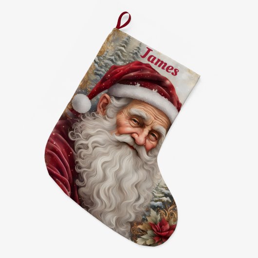 Old Santa Claus Grote Kerstsok (Voorkant (Hangend))