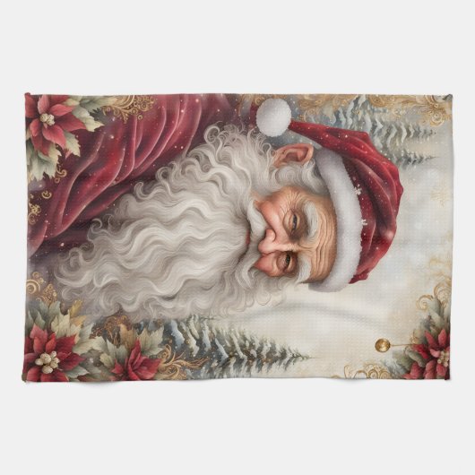 Old Santa Claus Theedoek (Horizontaal)