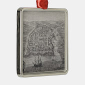 Old Santo Domingo City Metalen Ornament (Rechts)