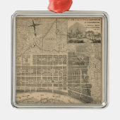 Old Savannah Map Ornament (Voorkant)