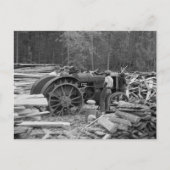 Old Sawmill Tractor, 1935 Briefkaart (Voorkant)
