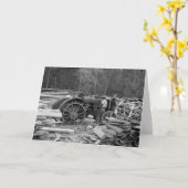 Old Sawmill Tractor, 1935 Kaart (Gele Bloem)