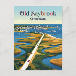 Old Saybrook Connecticut Briefkaart