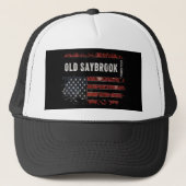 Old Saybrook Connecticut Trucker Pet (Voorkant)