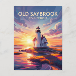 Old Saybrook, Connecticut, Verenigde Staten Briefkaart