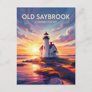Old Saybrook, Connecticut, Verenigde Staten Briefkaart