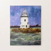 Old Saybrook Lighthouse Maureen Girard Ocean Legpuzzel (Verticaal)