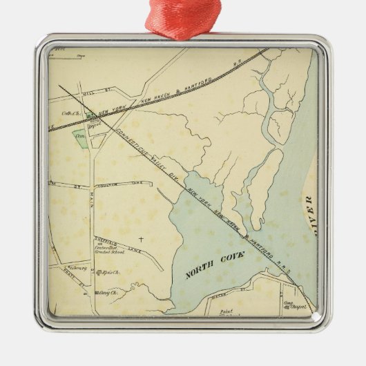 Old Saybrook Metalen Ornament (Voorkant)