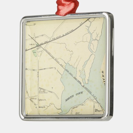 Old Saybrook Metalen Ornament (Links)