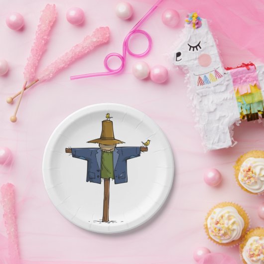 Old Scarecrow Papieren Bordje (Feest)