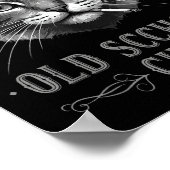 Old Scchool Cult Funny Cat For Cool People And - F Poster (Hoek)