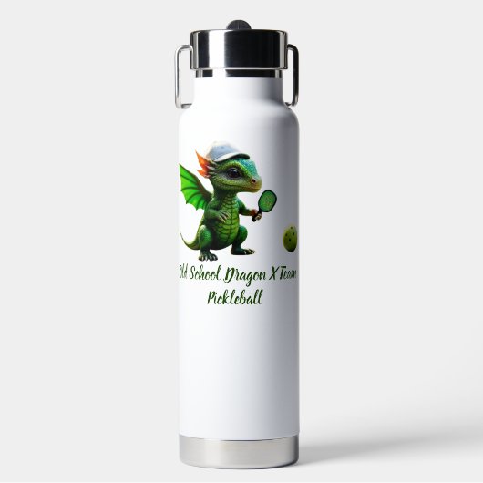 Old Schook Dragon X Pickleball Team Kinderen Waterfles (Voorkant)