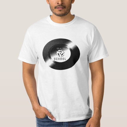 Old School 45 Vinyl Record T-shirt (Voorkant)