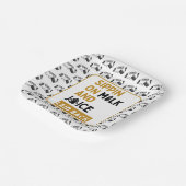 Old School 90's Hip Hop 1e Verjaardag| Baby shower Papieren Bordje (Gebogen)