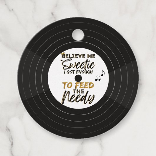 Old School 90's Hip Hop Verjaardag / Baby shower Bedankjes Labels (Voorkant)