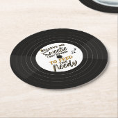 Old School 90's Hip Hop Verjaardag / Baby shower Ronde Kartonnen Onderzetter (Gebogen)