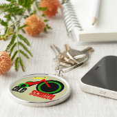 Old School - Achtergrondkleuren wijzigen Sleutelhanger (Zijkant)