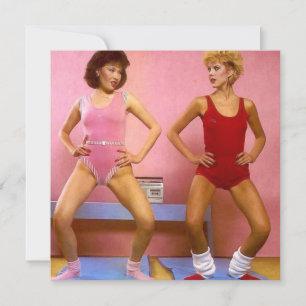 "Old School Aerobics" Flat Note Kaart