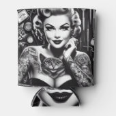 Old School Alternative Tattooed Girl Blikjeskoeler (Voorkant)