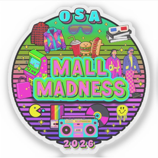 Old School April 2026 Logo Sticker (Voorkant)