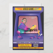 Old School Arcade Videogame uitnodiging (Voorkant)