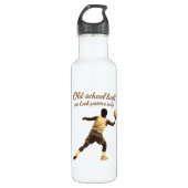 Old School Ball No Look Pass Silhouette Waterfles (Voorkant)