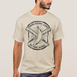 Old School Banana Baseball Team Design T-shirt