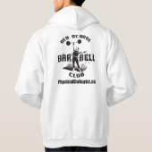 Old School Barbell Club - Circus Strongman Hoodie (Achterkant)