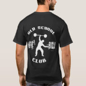 Old School Barbell Club - Tshirt (voor en achter) (Achterkant)