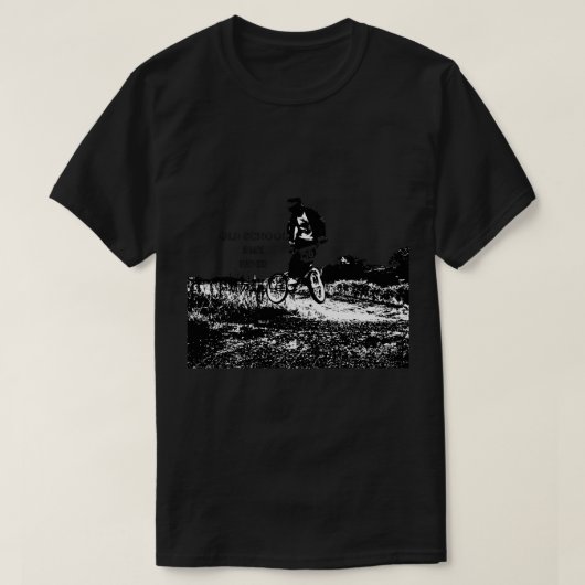 Old school BMX rijder racer T-shirt (Design voorkant)