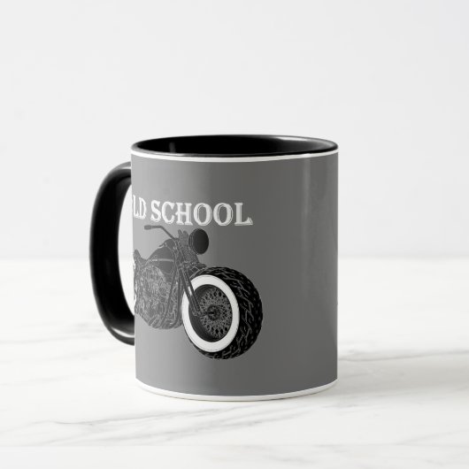- Old School Bobber Mok (Voorkant links)
