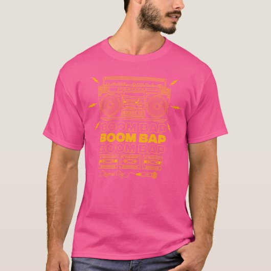 Old School Boom Bap Rap T-shirt (Voorkant)