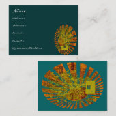 Old School BoomBox Shock-Musical Notes Wervelt Visitekaartje (Voorkant / Achterkant)