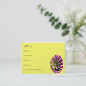 Old School BoomBox Shock-Musical Notes Wervelt Visitekaartje (Staand voorkant)