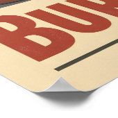 Old-School Burger Poster – Retro Food Wall Art (Hoek)