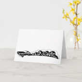 Old School Camaro - Wenskaarten - Blank Inside Kaart (Gele Bloem)