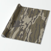 Old School Camo Duck Hunting Cadeaupapier (Uitgerold)
