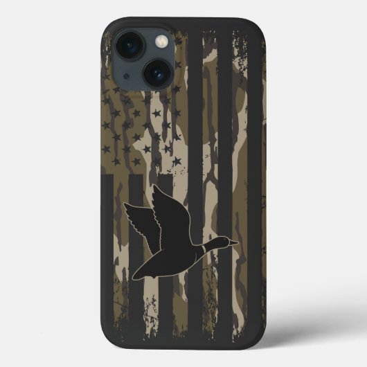 Old School Camo Eendenjacht Bodemlanden Case-Mate iPhone Case (Achterkant)