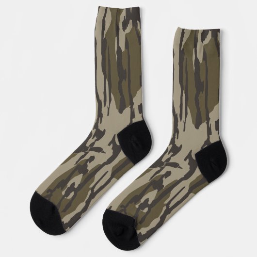 Old School Camo Eendenjacht Bottomland Camo Sokken (Links)